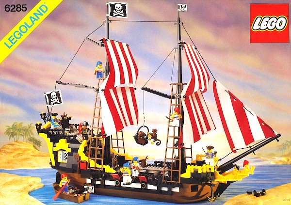 6285 LEGO Pirates Black Seas Barracuda (1989). Rare in box! Click to have yours appraised
