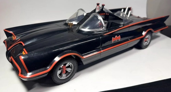 DC Comics Batman 66 Batmobile out of the box. Click for a free appraisal