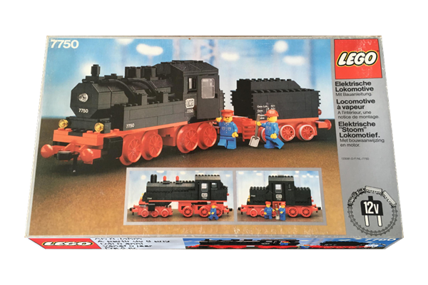 7750 LEGO Trains Steam Engine with Tender (1980). Click to have yours appraised FREE