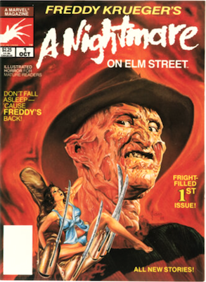 A Nightmare on Elm Street #1 (1989, Marvel): Black and White Magazine