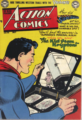 Action Comics #158: Superman's origin retold. Click to have your comic books appraised