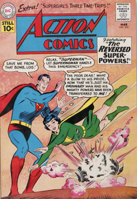 Action Comics #274: Lois Lane as Superwoman. Click for a value