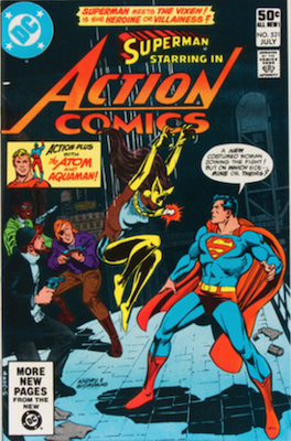 Action Comics #521: 1st Vixen. Click for values