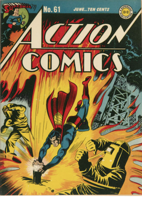 Action Comics #61: Classic nuclear reaction cover. Click to sell or appraise one