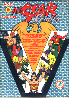 All-Star Comics #12
Wonder Woman becomes secretary of the Justice Society of America