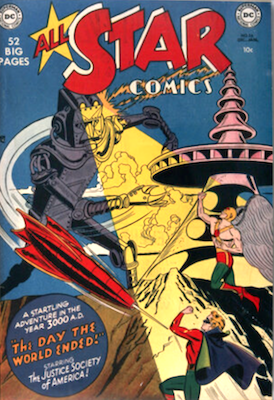 All-Star Comics #56: Golden Age robot cover. Click to sell yours