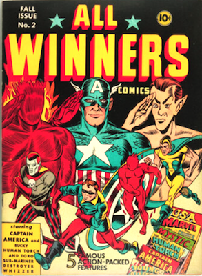 All-Winners Comics #2: Cap cover. Click for a free appraisal of your Captain America comic books