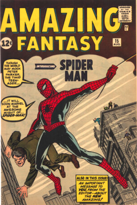 Amazing Fantasy 15 is the first appearance of Spider-Man. It's a HUGE key issue. Click to have yours valued, or to sell it!