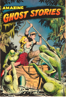 Amazing Ghost Stories #14: Classic green monsters cover
