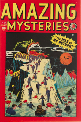 Amazing Mysteries #32: Classic monster cover
