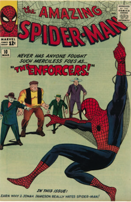 Amazing Spider Man Comic 10 features the first appearance of The Enforcers. Click to sell or appraise yours