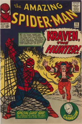 Amazing Spider Man comic 15 features the 1st appearance of Kraven the Hunter. Click to sell or appraise yours