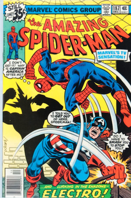 Amazing Spider-Man #187: Cap appearance