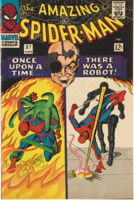 Amazing Spider-Man #37: Spidey vs robot. Click to sell one