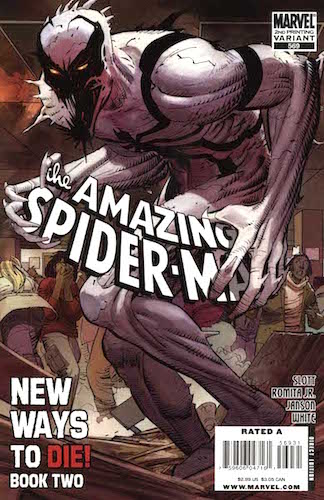 Amazing Spider-Man 569 Second Printing by John Romita Jr. and Klaus Janson (2008). Click to sell yours
