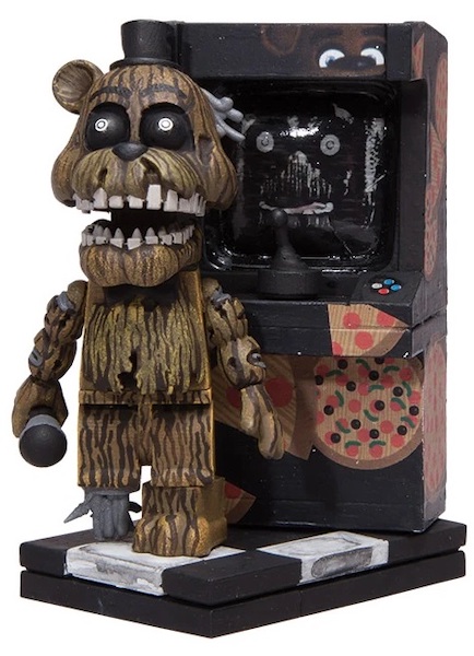 Five Nights At Freddy's Phantom Freddy Arcade Cabinet Construction Set assembled. Click for valuation