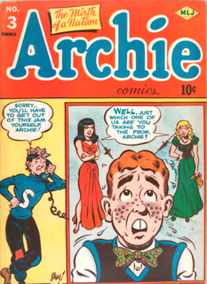 Archie Comics #3: Scarce third issue. Click to have your copy appraised