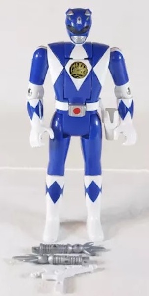 Mighty Morphin Power Rangers Blue Ranger Auto Morphin Action Figure out of the pack. Click to value yours free of charge