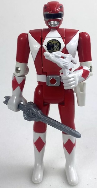 Mighty Morphin Power Rangers Red Ranger Auto Morphin Action Figure out of the pack. Click for free valuation