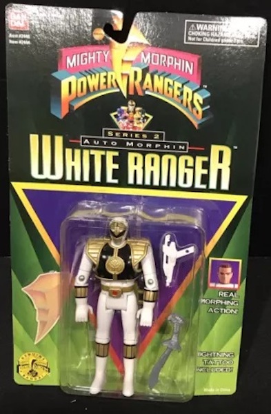 Mighty Morphin Power Rangers White Ranger Auto Morphin Action Figure. Click for a free appraisal