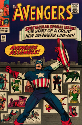 Avengers #16: The new team assembles. Click to have your comics valued free!