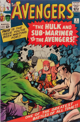 Avengers #3: Hulk fights the Avengers. Click for a valuation!