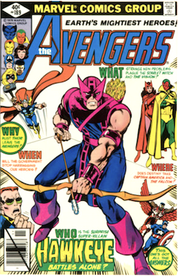 Avengers #189: Classic Hawkeye cover story. Click to value yours