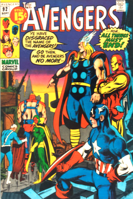 Avengers #92: Captain America comic books cover Avengers #92: Captain America comic books cover