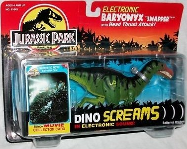 Jurassic Park action figures
Dino Screams Electronic Baryonyx