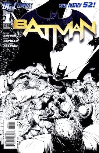 Batman 1 Sketch Cover by Greg Capullo (2011). Click to sell or appraise one