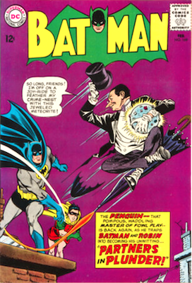 Batman #169: Silver Age Penguin cover. Click to value yours