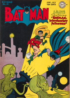 Batman #41: 1st Sci-Fi cover in Batman Comics. Click to sell one