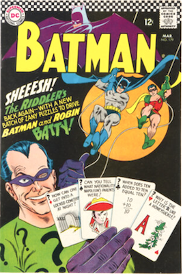 Batman #179: 2nd Silver Age Riddler. Click to sell or appraise one