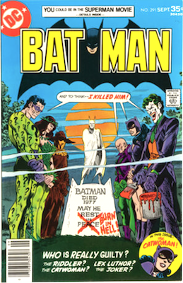 Batman #291: Riddler cover story. Click to value or sell comics