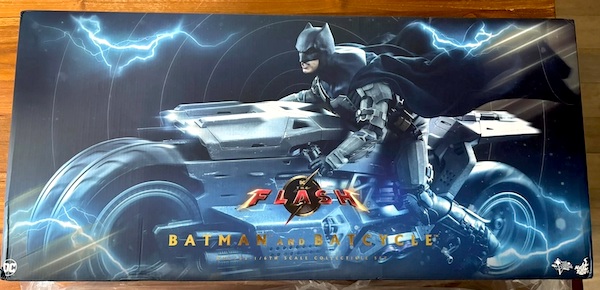The Flash MMS705 1/6th Scale Batman And Batcycle. Click to value one