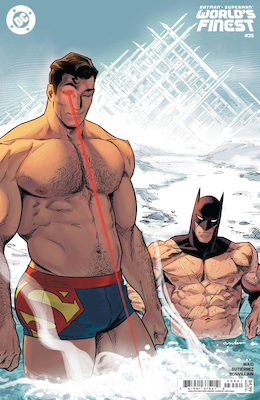 Batman Superman World’s Finest #35 (2025): Anka Sweater Weather variant cover. Click to sell one