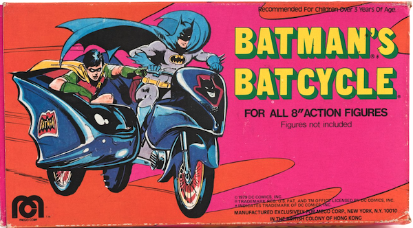 Mego Batman and Robin Batcycle. Click to sell or appraise one