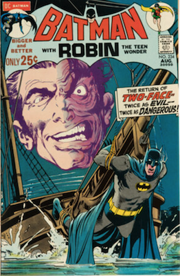 Batman #234: First Silver Age Two-Face. Click for values