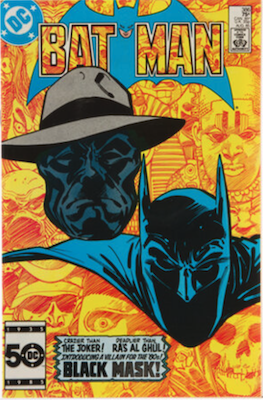 Batman #386: First Black Mask. Click for values