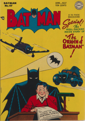 Batman Comic Books #47: First Detailed Origin of Batman