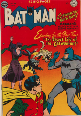 Batman #62: Origin of Catwoman. Click for a valuation