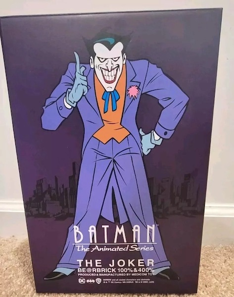 BE@RBRICK Batman the Animated Series The Joker 100% and 400% Figure Set. Click for appraisal