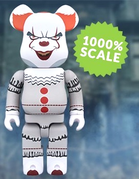 BearBrick 1000% Pennywise Figure out of the box. Click to appraise yours