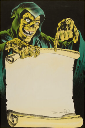 Stephen King's Creepshow: Contents table by Bernie Wrightson