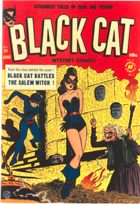Black Cat Comics #29: Title sub-titled "Mystery" prior to official name-change