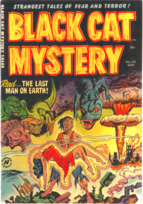 Black Cat Comics #35: Post-nuclear holocaust cover