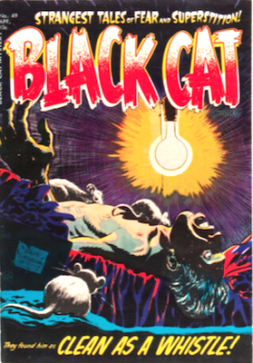 Black Cat Comics #49: Rats eating man