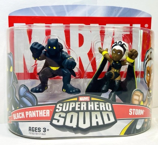Marvel Super Hero Squad Black Panther & Storm. Click to value yours