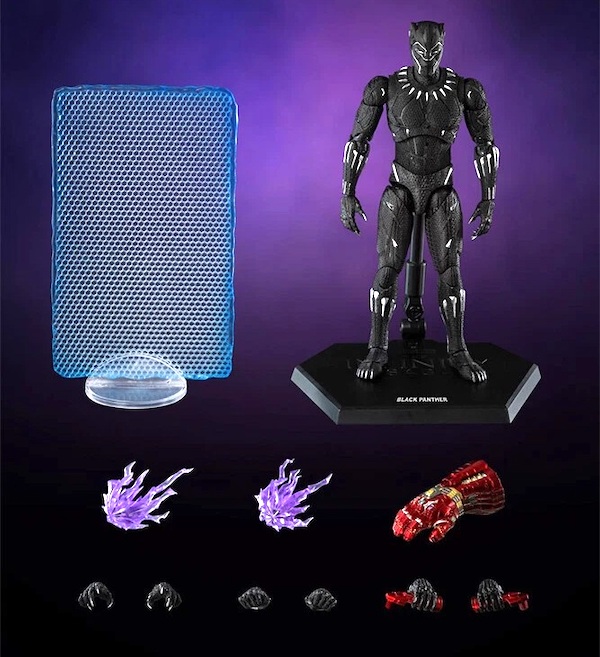 ThreeZero Marvel Studios The Infinity Saga DLX Black Panther Figure out of the box. Click to value one today