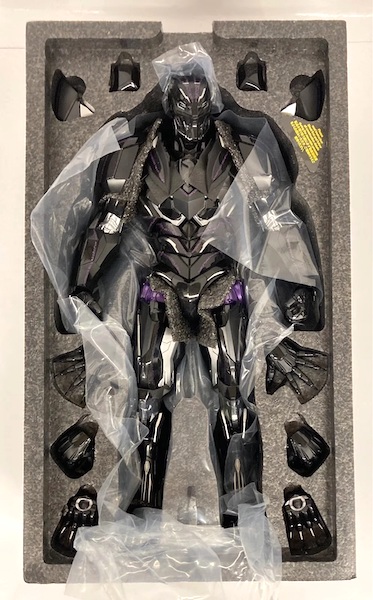 Black Panther AC05D55 1/6th Scale Marvel's Avengers Mech Strike Black Panther Figure open box. Click to value or sell one
